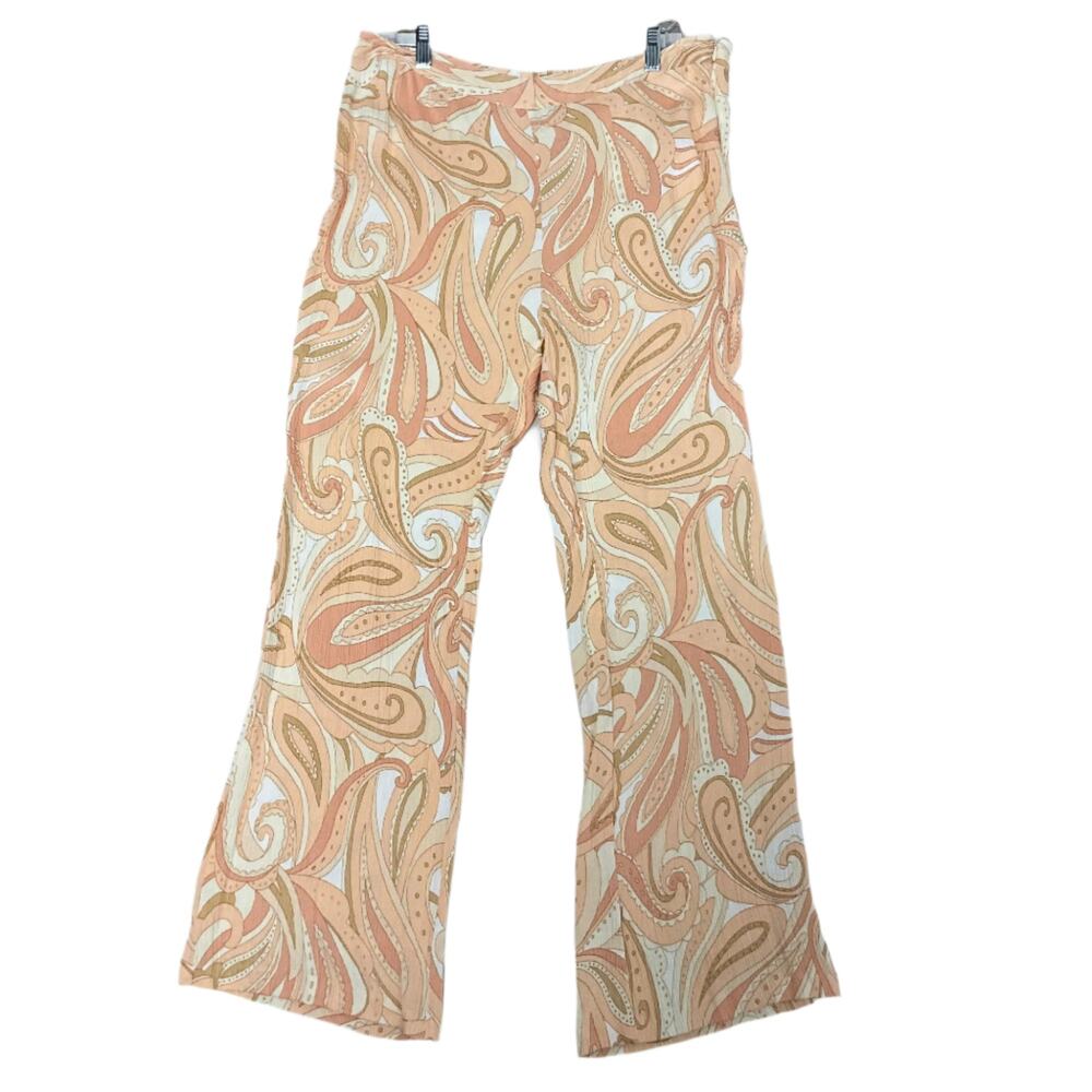 Forever 21 Women's Pink Multicolor Print Pants
